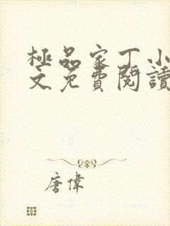 极品家丁小说全文免费阅读