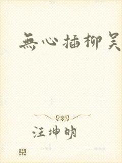 无心插柳吴悠封面