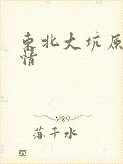 东北大坑原始激情