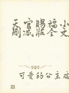 天官赐福小说无删减版全文