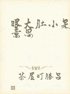 眼大肚小是什么意思