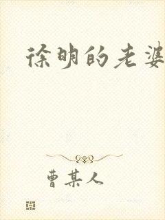 徐明的老婆封面