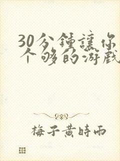 30分钟让你桶个够的游戏软件