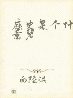 历史是个什么玩意儿