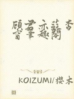 顾君亦苏杳无弹窗笔趣阁封面