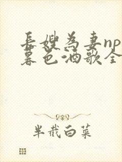 长嫂为妻npn暮色酒歌全文