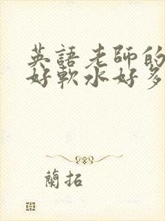 英语老师的兔子好软水好多