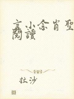 言小念肖圣免费阅读