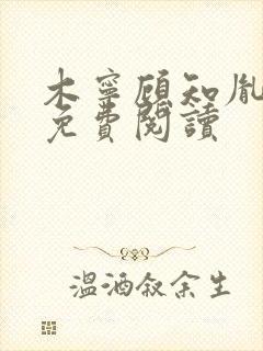 木宁顾知胤小说免费阅读封面