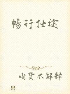 畅行仕途封面