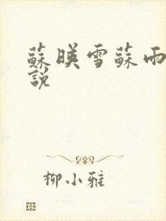 苏映雪苏雨柔小说