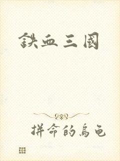 铁血三国封面