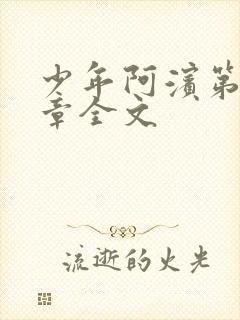 少年阿滨第13章全文