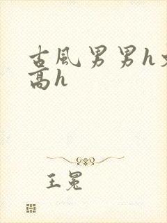 古风男男h文肉高h