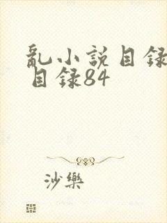 乱小说目录阅读目录84封面