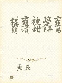 校霸被学霸玩到崩溃甜饼写手封面