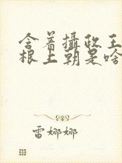 含着摄政王的紫根上朝是啥小说