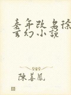 秦年改名徐年的玄幻小说封面