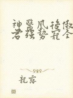 神医凰后傲娇暴君强势宠全文免费阅读