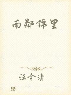 南邻锦里封面