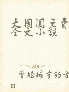 大团圆免费阅读全文小说