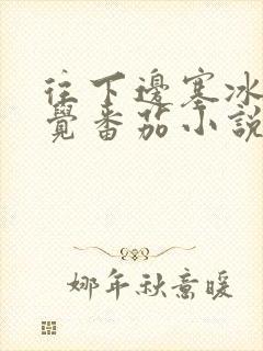 往下边塞冰棒感觉番茄小说封面