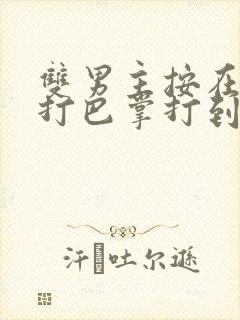 双男主按在怀里打巴掌打到哭封面