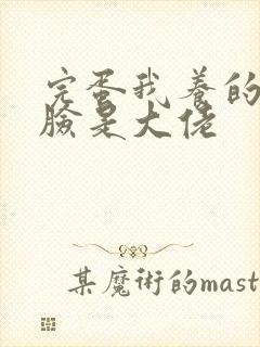 完蛋我养的小白脸是大佬