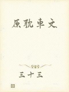 原耽车文