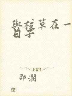 与校草在一起的日子