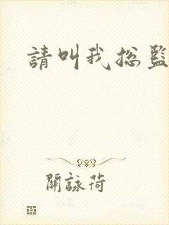 请叫我总监小说封面