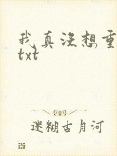 我真没想重生啊txt