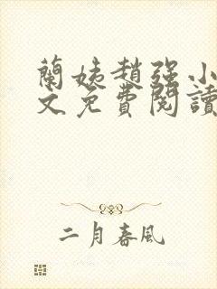 兰姨赵强小说全文免费阅读