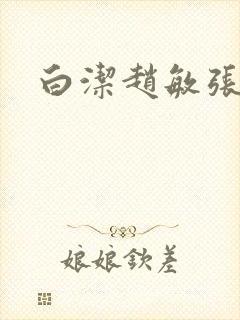 白洁赵敏张倩封面