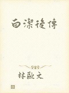 白洁后传封面