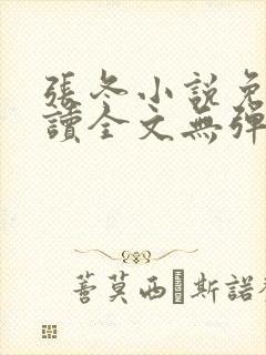 张冬小说免费阅读全文无弹窗封面