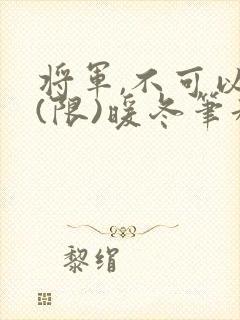 将军,不可以!(限)暖冬笔趣阁免费阅读