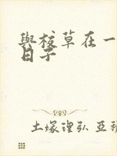 与校草在一起的日子