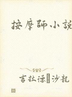 按摩师小说封面