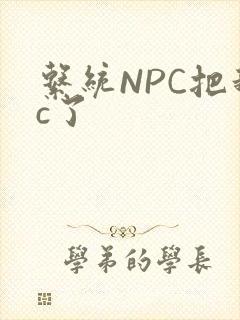 系统NPC把我c了封面