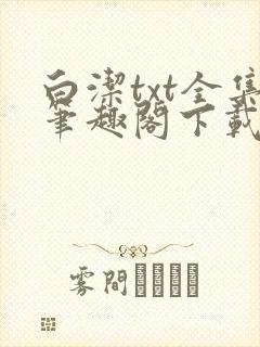 白洁txt全集笔趣阁下载