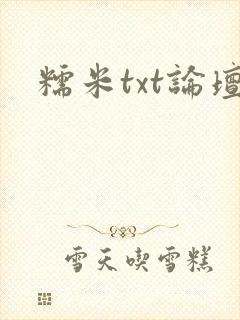 糯米txt论坛
