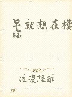 早就想在楼梯要你