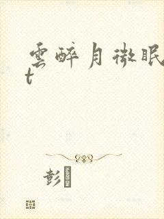 云醉月微眠txt封面