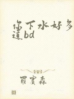 你下水好多下水道bd