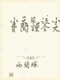 小天风流小说免费阅读全文最新章节