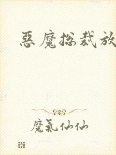 恶魔总裁放了我封面