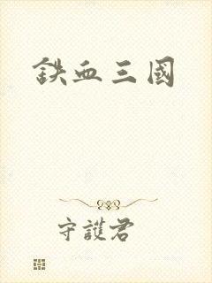 铁血三国封面