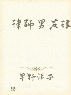 律师男友很难撩封面