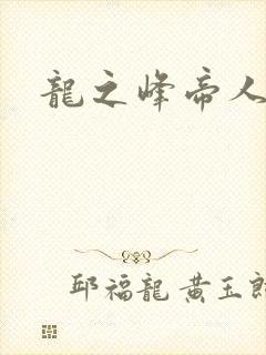 龙之峰帝人封面